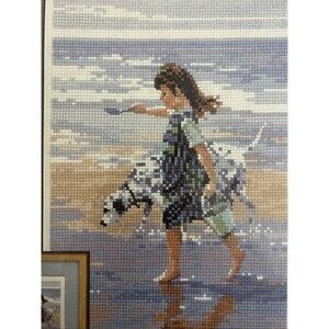 Heritage Stitchcraft BEACH MEMORIES Leslie Stone Painting Counted Cross Stitch